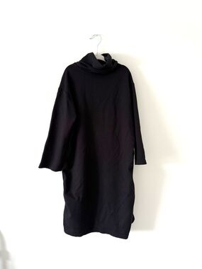 Antistar Black Turtleneck Long Sleeve Midi Sweater Dress (size XS)